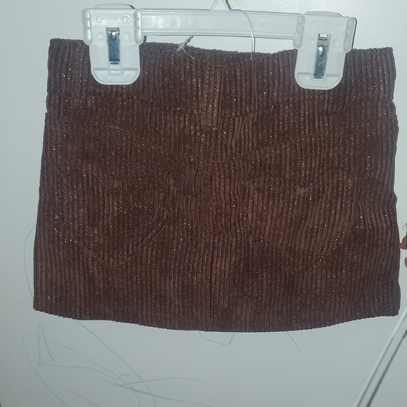 Tahari Girl Brown Corduroy Jacket and Skirt Set - Picture 5 of 15